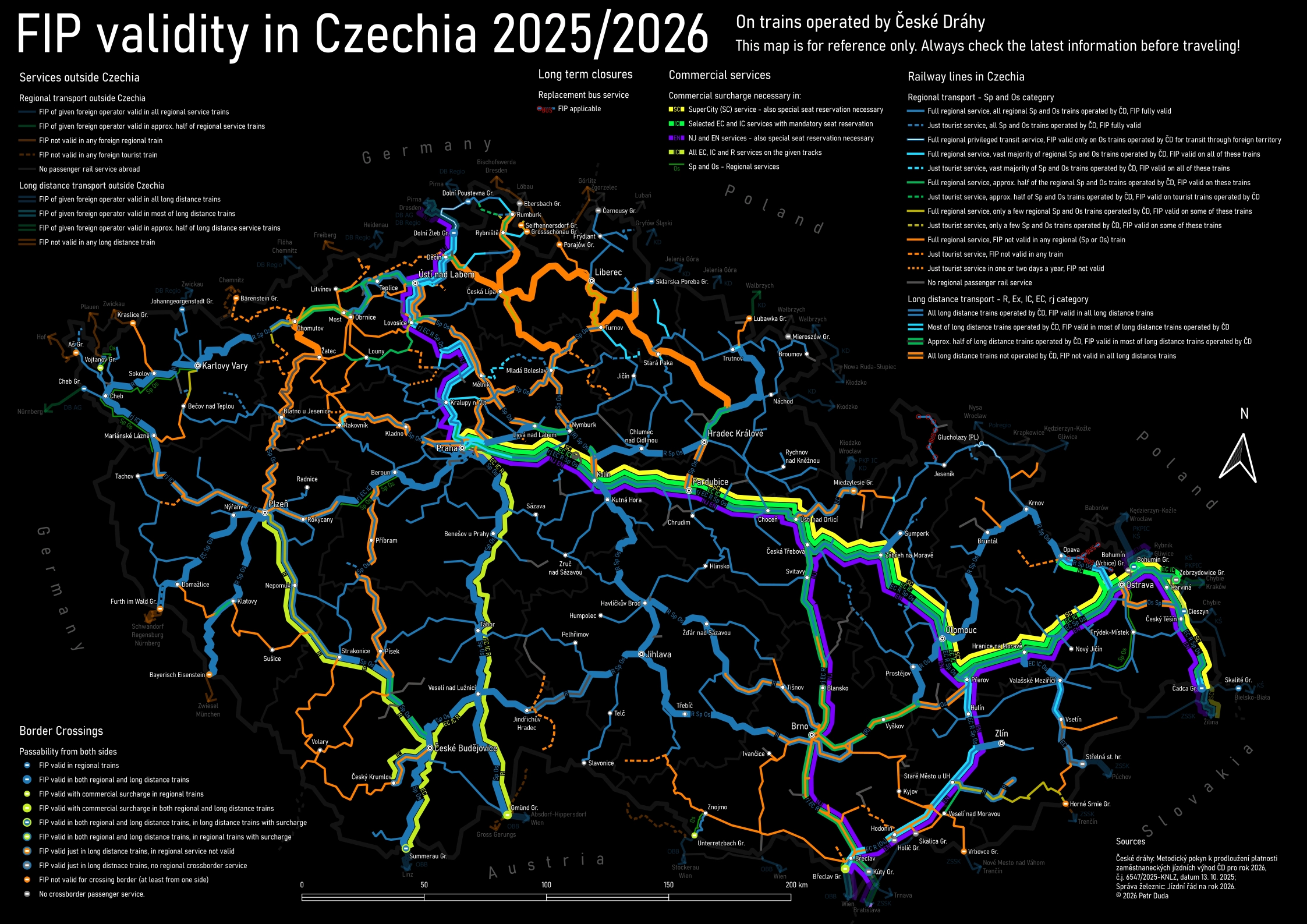 FIP validity map detail for Czechia